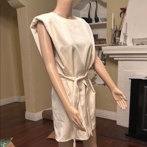Glam Elegant Cream Dress.
